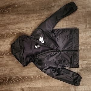 Nike Sportswear Older Kids Boys Full-Zip Hoodie Jacket Fleece Size Large Black